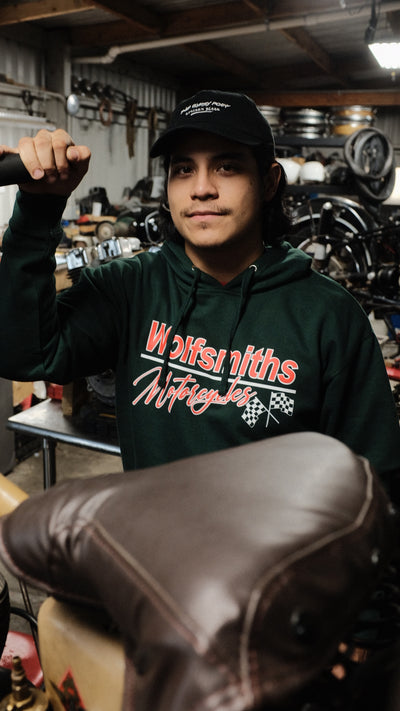 Green Moto Flag Hoodie