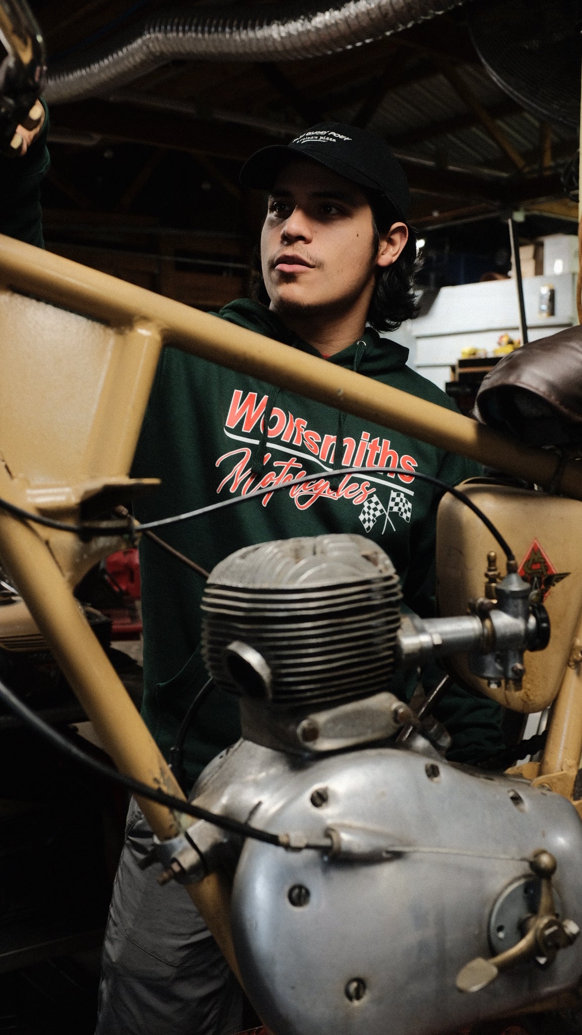 Green Moto Flag Hoodie