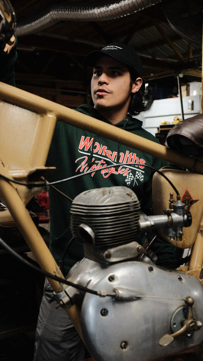 Green Moto Flag Hoodie