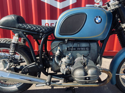 1974 BMW R90/6 Custom Cafe Vintage Motorcycle Blue