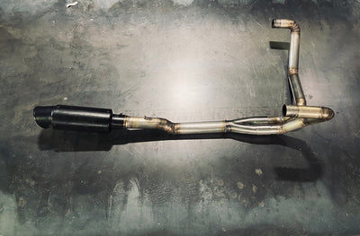 Stainless steel custom exhaust | pie cut